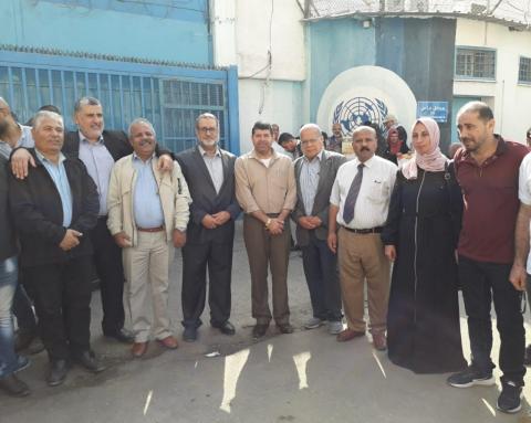 التجمع الفلسطيني  للوطن  و الشتات يشارك في الوقفة الشعبية لمطالبة مؤتمر المانحين بالتمويل المستدام للأونروا