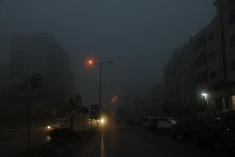 المنخفض الجوي على مدينة رام الله