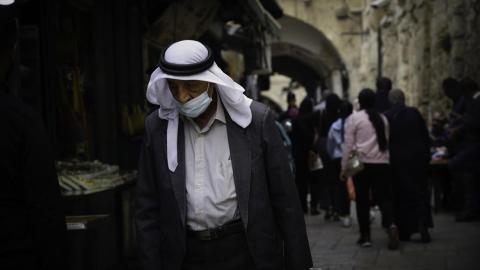 مشهد من اسواق البلدة القديمة بالقدس