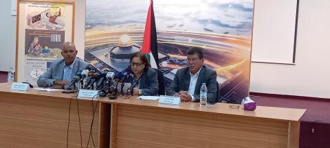 مؤتمر صحفي حول الأوضاع الصحية الصعبة للأسرى المضربين والمرضى