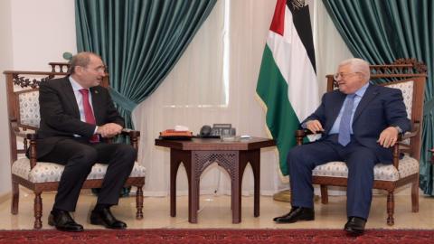 أيمن الصفدي والرئيس الفلسطيني محمود عباس
