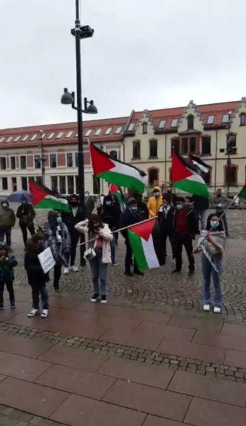 التجمع الديمقراطي الفلسطيني في النرويج يسلم مذكرة احتجاج للسفارة البريطانية في ذكرى وعد بلفور