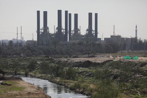 شركة الكهرباء في النصيرات وسط قطاع غزة