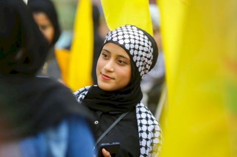 تيار الإصلاح الديمقراطي بساحة غزة يوقد شعلة الثورة الفلسطينية الـ 57 في ساحة الجندي المجهول 1