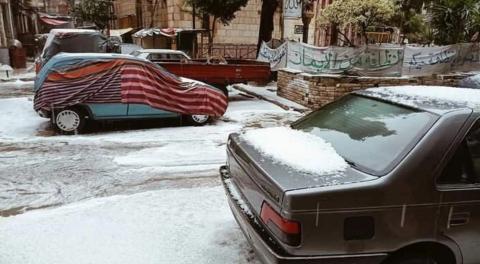 الإسكندرية تكتسي بالثلوج 2