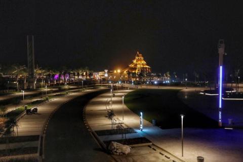 مدينة جدة السعودية - كورنيش جدة ليلا