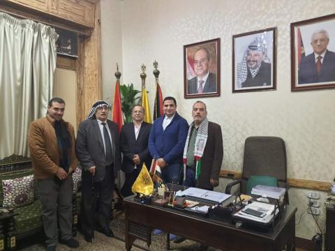 الشيوخي يزور مكتب اقليم حركة فتح بجمهورية مصر العربية 2
