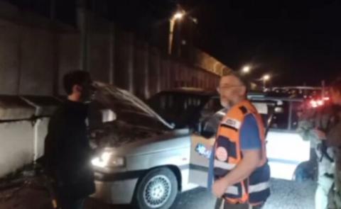صورة أولية من مكان عملية اطلاق النار شمال نابلس
