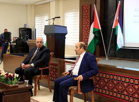 أبو زيد يستقبل نظيره الأردني في المدرسة الوطنية الفلسطينية للإدارة 1.JPG