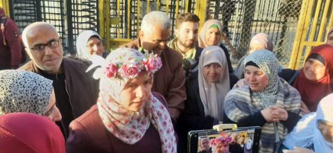 الافراج عن الأسيرة إيناس عصافرة