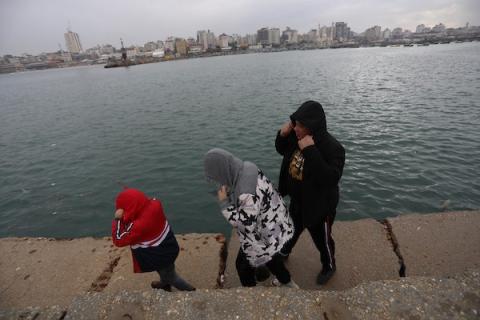 أجواء الشتاء في مدينة غزة  