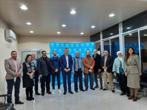  لقاء  جمع عدد من مؤسسات المجتمع المدني العاملة في الوسط الفلسطيني، مع المفوض العام للأونروا فيليب لازاريني