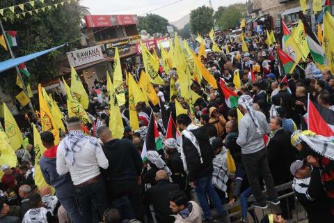 حركة فتح تحيي الذكرى الـ57 لانطلاقة للثورة الفلسطينية في محافظة أريحا والأغوار