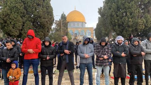 صلاة الجمعة في المسجد الأقصى المبارك