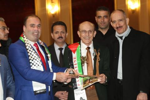 سيدة الارض تكرم الفنان محمد صبحي