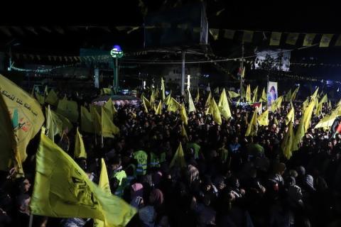 حركة "فتح" توقد شعلة الذكرى الـ 57 لانطلاقتها بميدان فلسطين في غزة