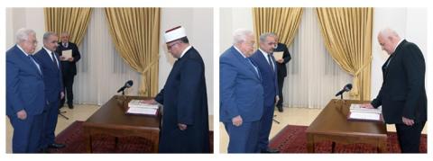اللواء زياد هب الريح والشيخ حاتم البكري يؤديان اليمين القانونية أمام الرئيس وزيرين للداخلية والأوقاف