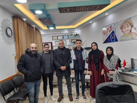  دائرة الشباب برفح تزور مركز الجرح الطبي الفلسطيني ويتفقان على البدء بعمل الفحوصات المجانية