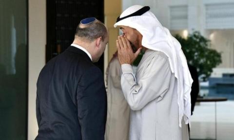 بن زايد وبينيت (أ ب)