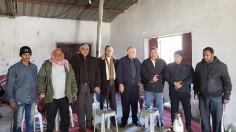 زيارة وفد من الجبهة العربية الفلسطينية