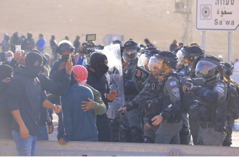 قمع التظاهرة النقب