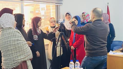 فلسطينيات تفتتح تدريبًا حول القصة الرقمية