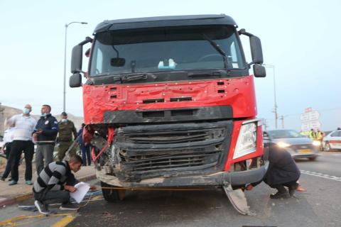 حادث سير مروع وقع في منطقة فصايل بالأغوار شمال مدينة أريحا