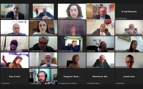 التعليم العالي تبحث تعزيز التعاون بين الجامعات الفلسطينية والهنغارية