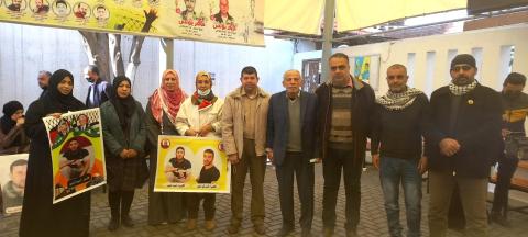 التجمع الفلسطيني للوطن و الشتات في الوقفة التضامنية مع الأسرى الإداريين والمرضى