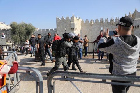إصابة وخوف الأطفال في القدس
