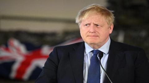 رئيس الوزراء البريطاني بوريس جونسون، 1 مارس 2022. (أ ف ب).jpeg