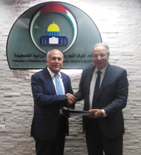 المهندس محمد العامور  يتسلم أمانة سر المجلس التنسيقي لمؤسسات القطاع الخاص