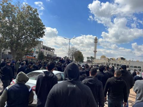 جنازة الشهيد سند الهربد في رهط، اليوم (عرب 48)  8.jpg