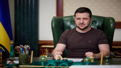 الرئيس الأوكراني فولوديمير زيلينسكي. (أ ف ب).jpeg