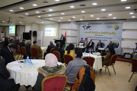 ائتلاف أمان يطلق تقريره السنوي الرابع عشر حول واقع النزاهة ومكافحة الفساد للعام 2021