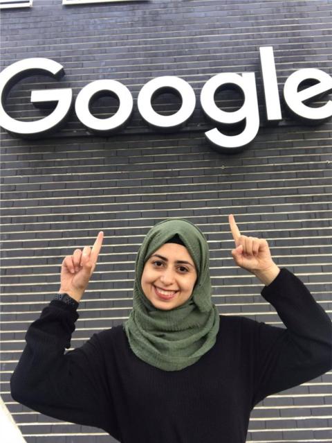 سماح أبو شمة فلسطينية تعمل في Google