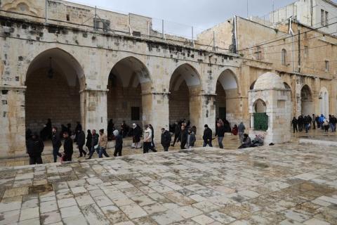 صلاة الجمعة في المسجد الأقصى المبارك