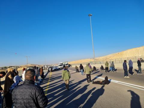 إضراب في رهط بأراضي الـ48 ودعوات لمحاكمة قتلة الشهيد الهربد.jpg