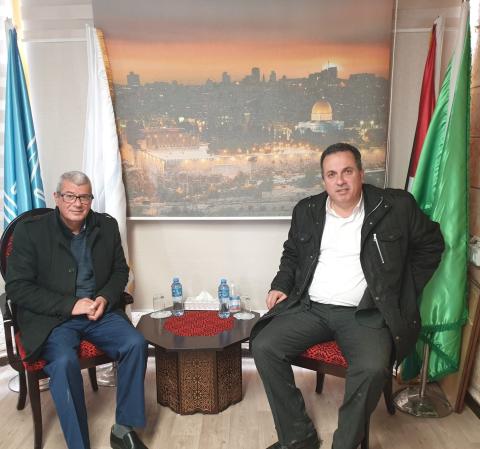 المكتبة الوطنية واللجنة الوطنية تبحثان سبل التعاون وتنسيق العمل 1.jpg