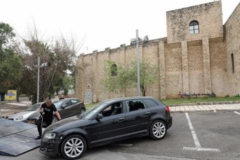 موقع استشهاد رعد حازم في يافا ( Getty Images).jpg