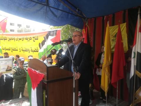 فهد سليمان: وحده تحشيد القوى وتوحيدها وتنظيمها طريقنا للانتصار  على الاحتلال