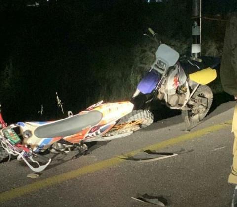 عاريف: صورة للحادث الذي قتل فيه مستوطن وأصيب آخر قرب مستوطنة
