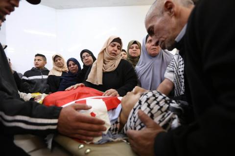 بيت لحم - تشييع جثمان الشهيد قصي حمامرة (14) عاما لمثواه الاخير في قرية حوسان 11.jpg