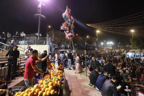 أجواء رمضانية في البلدة القديمة وباب العامود في مدينة القدس