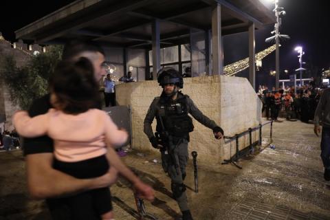 شرطة الاحتلال تنتشر بكثافة في محيط منطقة باب العامود في القدس