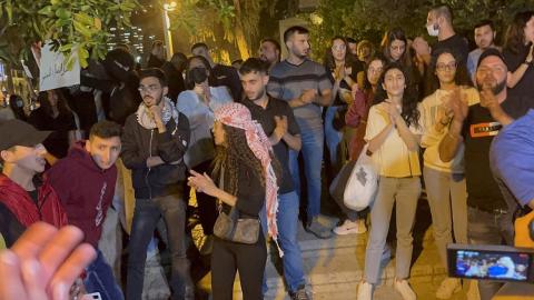 وقفة احتجاجية في حيفا نصرة للقدس والمسجد الأقصى