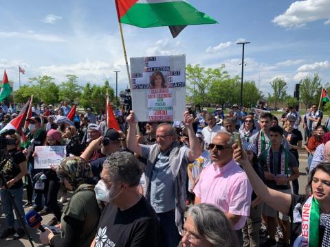 الجالية الفلسطينية في الولايات المتحدة الأميركية تحيي ذكرى الـ 74 للنكبة الفلسطينية