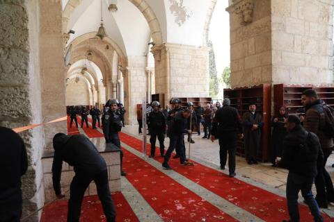 الإسلامية المسيحية تحذر سلطات الاحتلال من تداعيات  تغيير الوضع القانوني في المسجد الاقصى