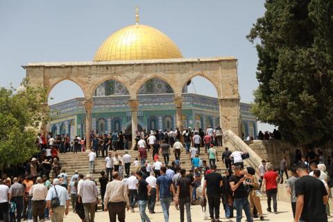 صلاة الجمعة في المسجد الأقصى المبارك