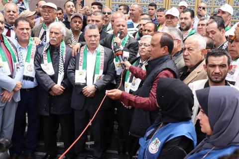 مهرجان جماهيري نظمته شؤون اللاجئين بالمنظمة في  غزة احياء للذكرى (74)  للنكبة  13.JPG